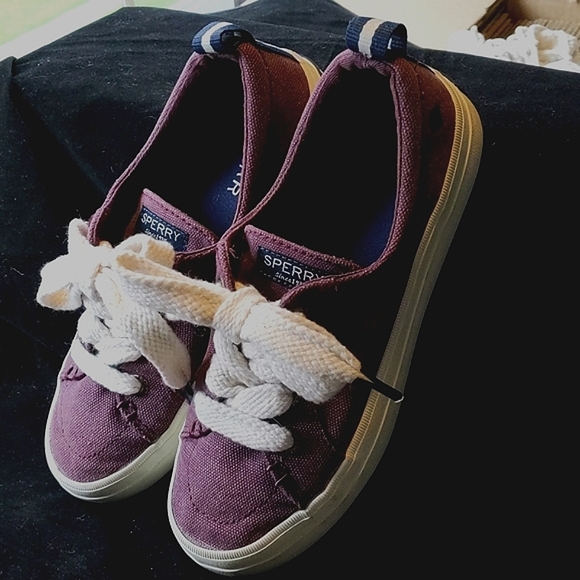 Sperry Womens Purple Crest Vibe Chubby Lace Up Sneaker, Size 5 - Picture 2 of 9